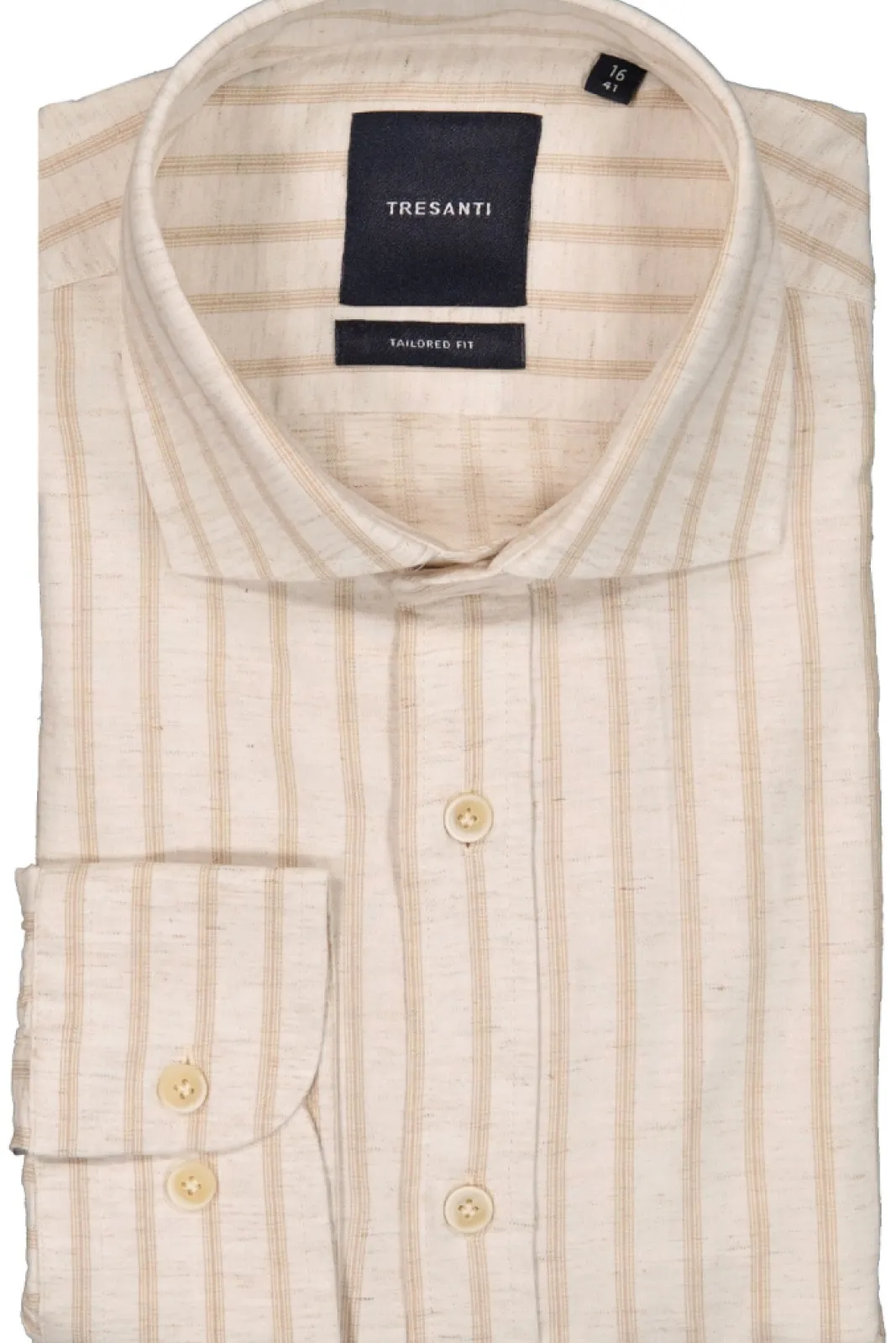 Skjortor>TRESANTI Alo | Shirt With Organic Look And Stripes