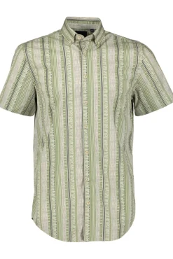 Skjortor>TRESANTI Benson Short Sleeve Shirt With Bamboo Like Stripe Pattern