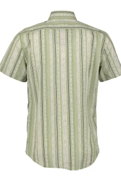 Skjortor>TRESANTI Benson Short Sleeve Shirt With Bamboo Like Stripe Pattern