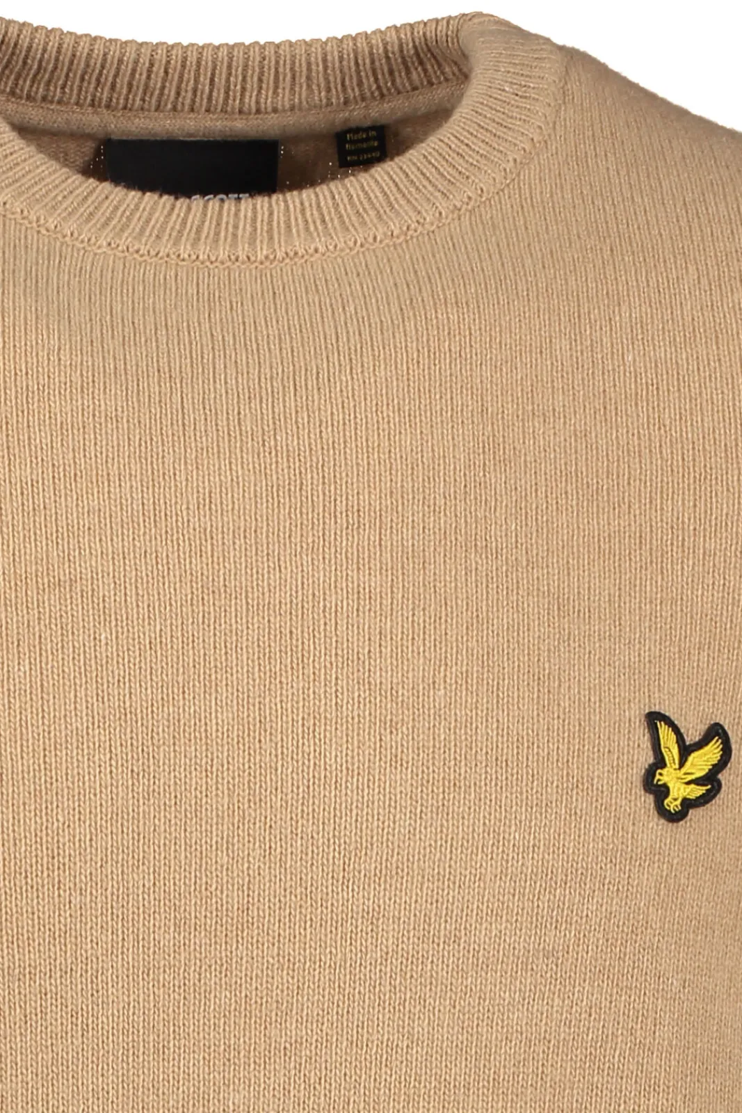 Stickat>Lyle & Scott Crew Neck Lambswool Blend Jumper.