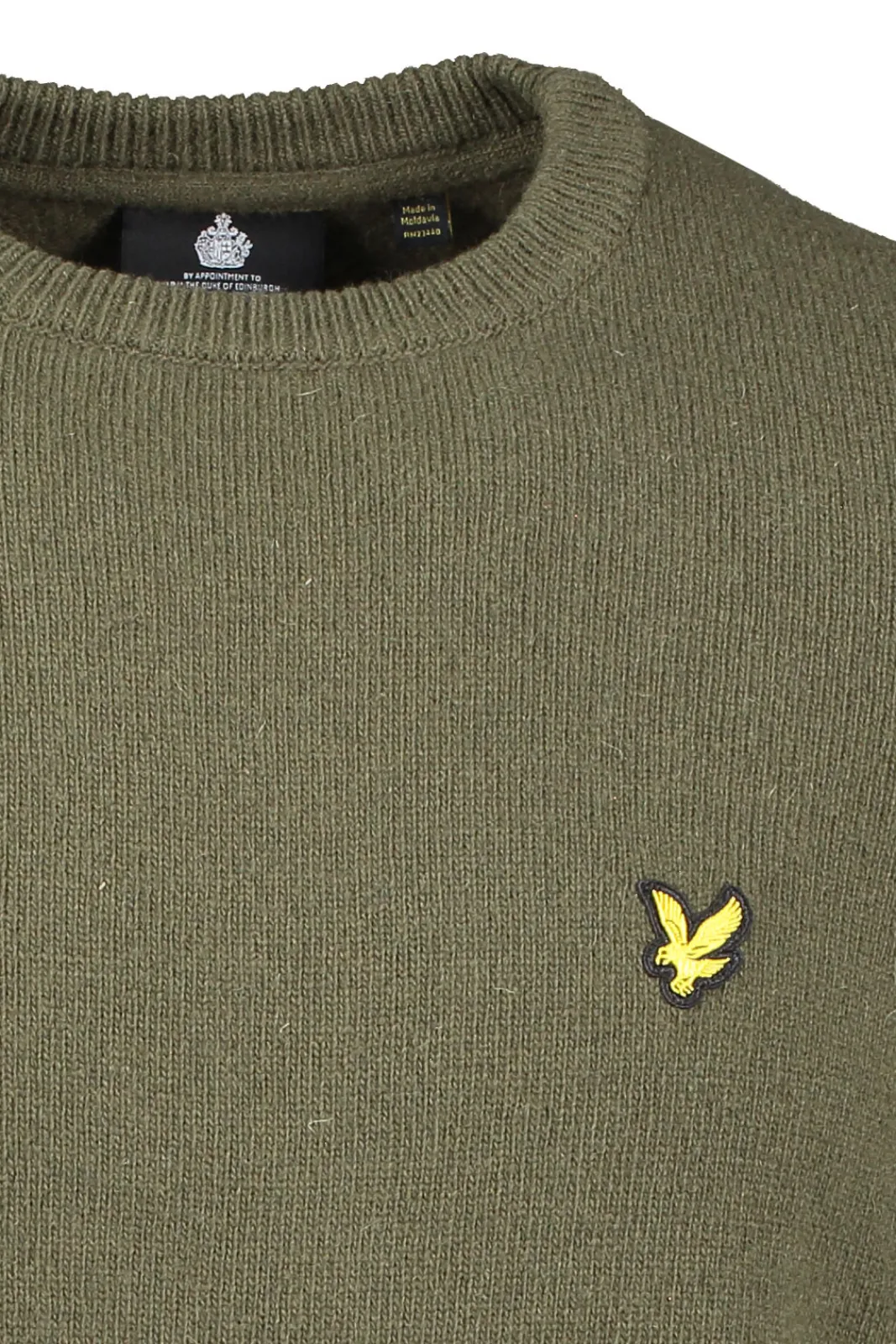 Stickat>Lyle & Scott Crew Neck Lambswool Blend Jumper