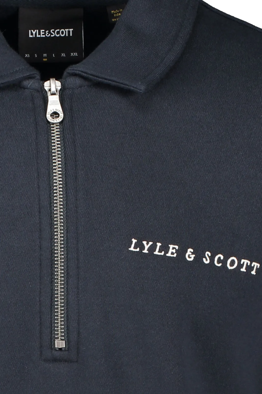 Hot Lyle & Scott Embroidered Collared Quarter Zip