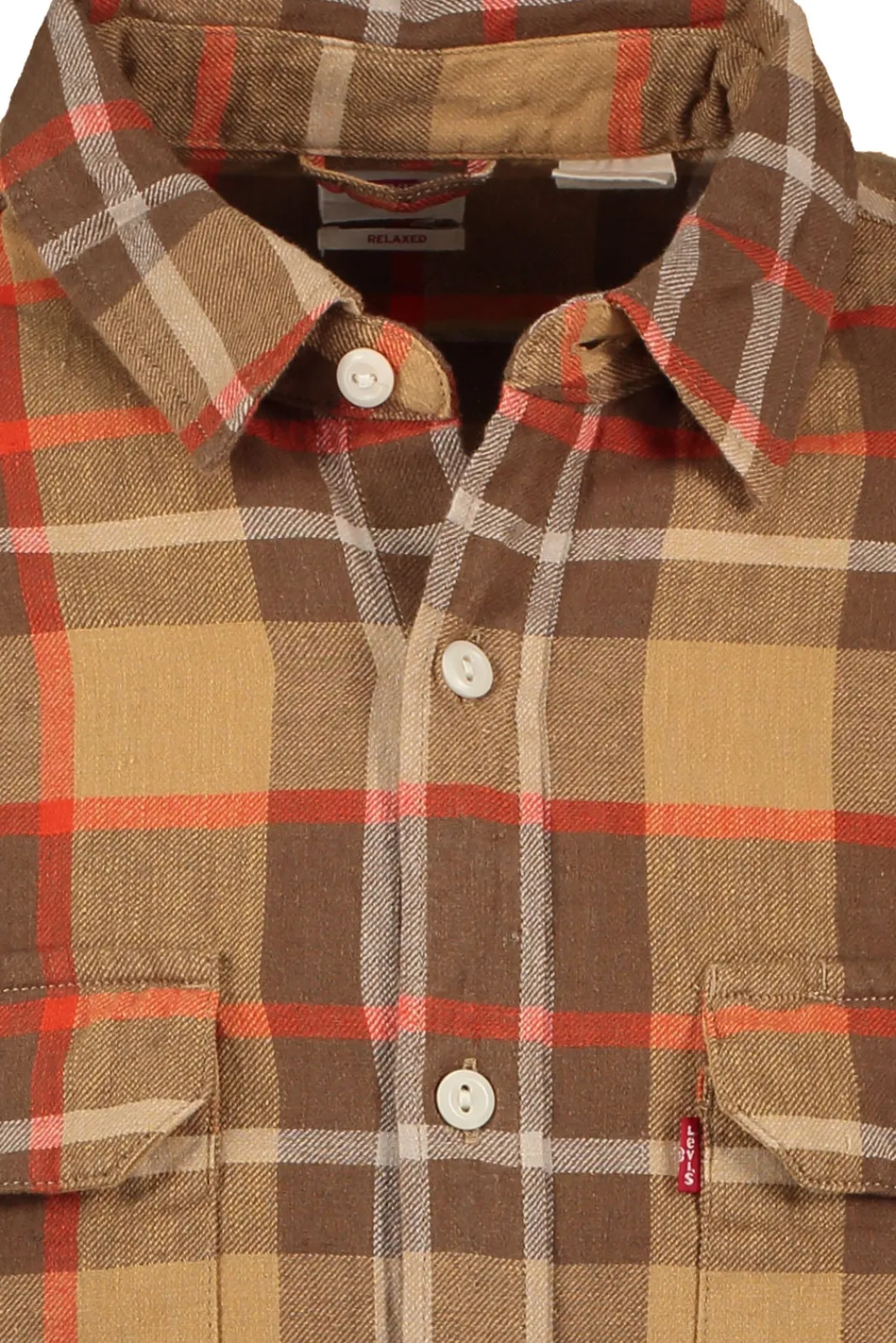 Skjortor>LEVIS Jackson Worker Sarina Sepia Plaid