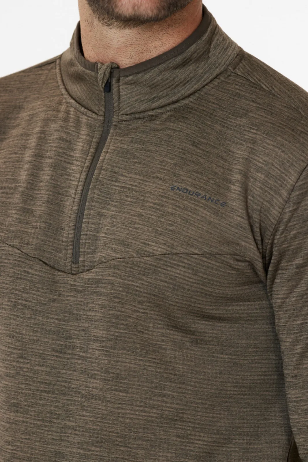 Tröjor>ENDURANCE Ledger M Waffle Melange Midlayer