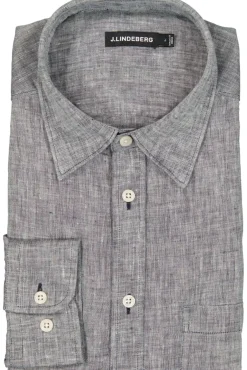 Cheap J.Lindeberg Linen Melange Ls Slim Shirt