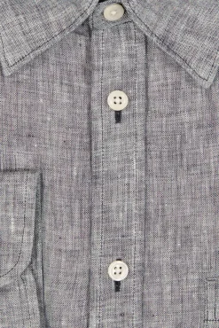 Cheap J.Lindeberg Linen Melange Ls Slim Shirt