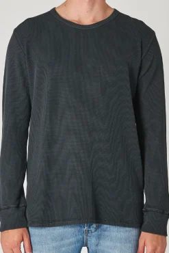 Discount NEUW Waffle Ls Tee Black