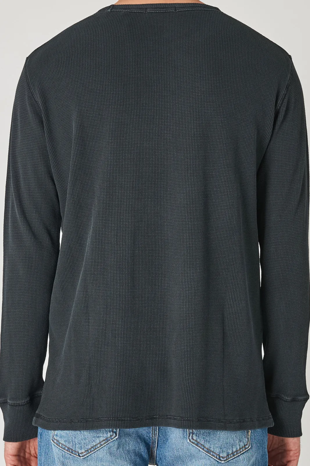 Discount NEUW Waffle Ls Tee Black