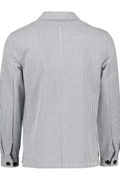 New JOHN HENRIC Seersucker Shirt Jacket