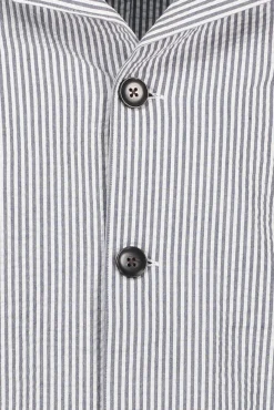 New JOHN HENRIC Seersucker Shirt Jacket