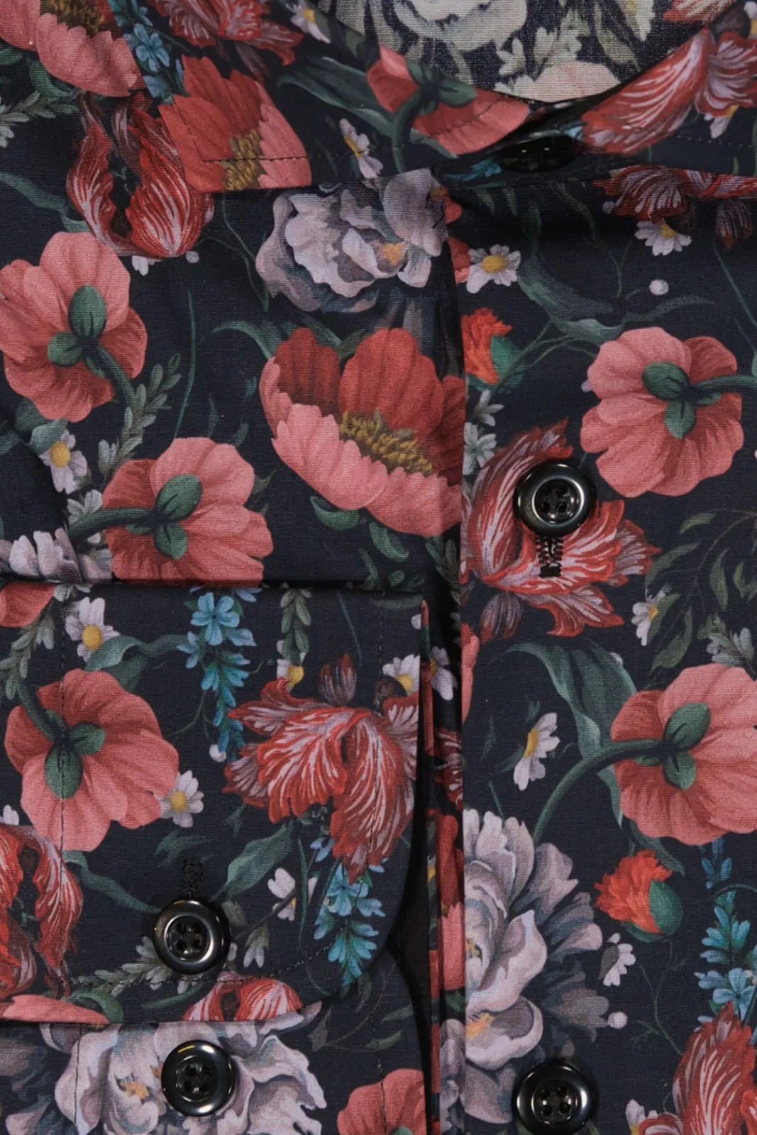 Cheap Mortimer&Armstrong Shirt With Big Flowers Modern Fit
