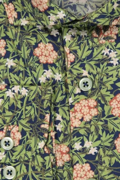 Flash Sale Mortimer&Armstrong Shirt With Flower Dessin Modern Fit