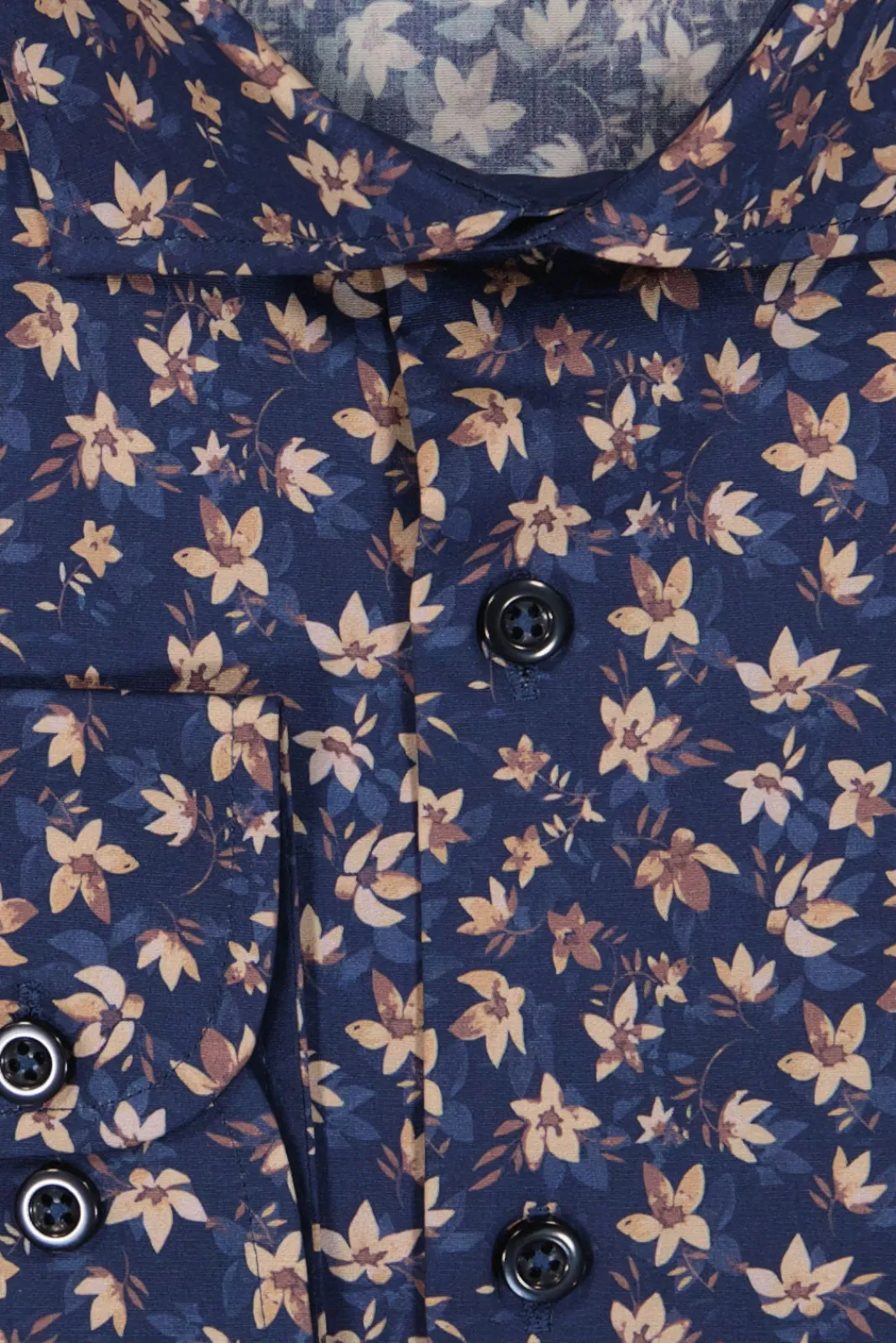 Clearance Mortimer&Armstrong Shirt With Shadow Flowers Slim Fit