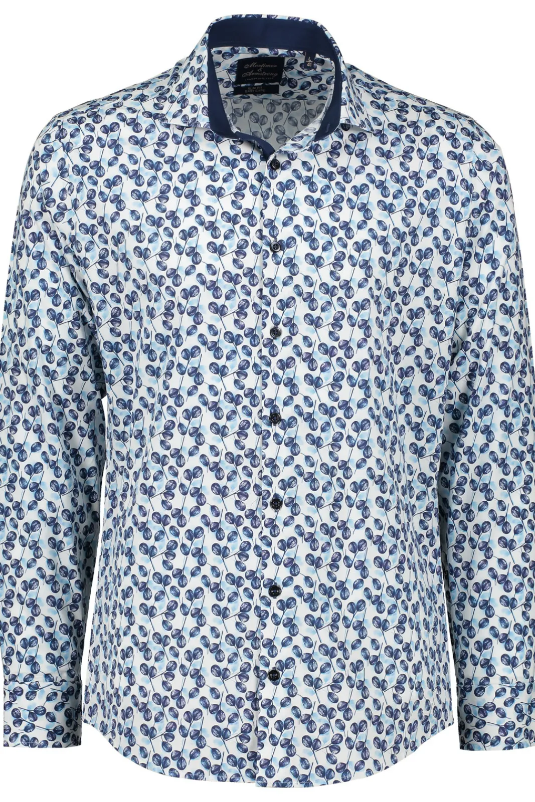 Online Mortimer&Armstrong Shirt With Watercolor Leaves Slim Fit