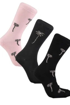 Strumpor>WESC Stanie Palm 3-Pack Socks