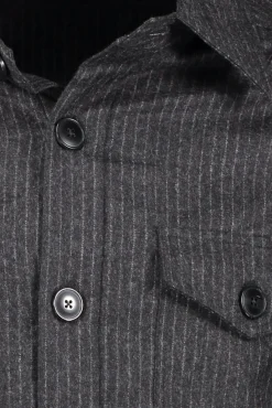 Cheap JOHN HENRIC Striped Overshirt A02122