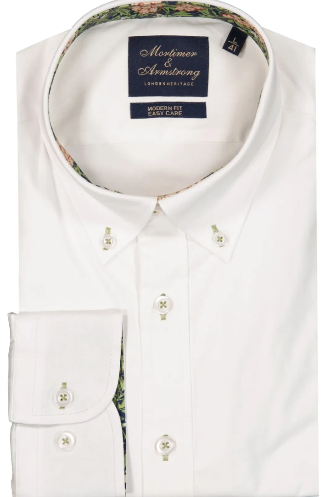 Cheap Mortimer&Armstrong Uni Shirt With Flower Dessin Modern Fit
