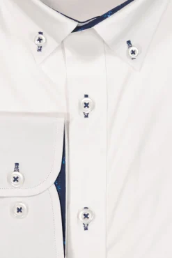 Clearance Mortimer&Armstrong Uni Shirt With Little Flower Details Slim Fit
