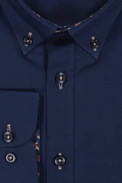 Clearance Mortimer&Armstrong Uni Shirt With Shadow Flowers Slim Fit
