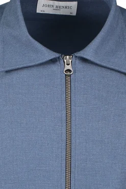 Cheap JOHN HENRIC Zipper Shirt A01794